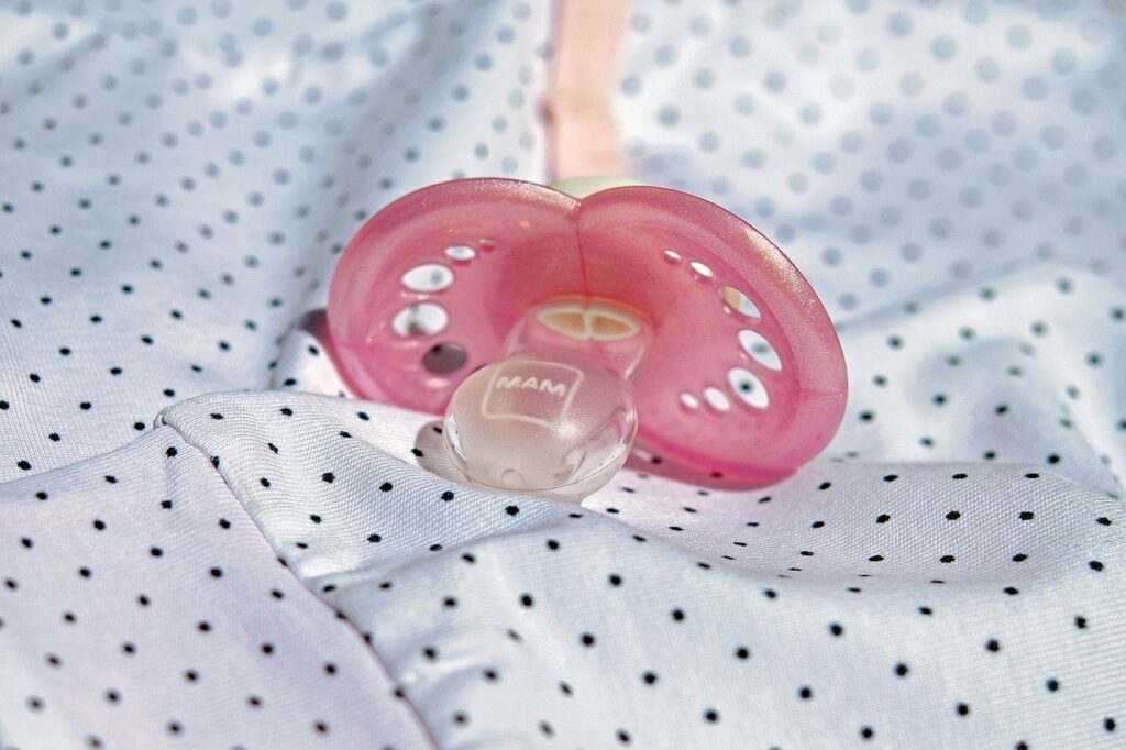 pacifier, pink, baby